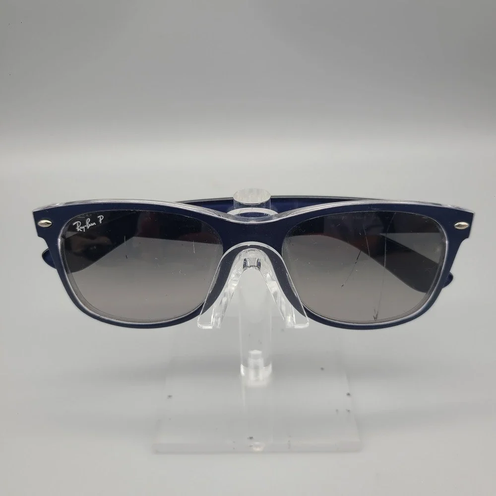 Ray-Ban New Wayfarer RB2132 6053/M3 Blue Crystal Polarized Sunglasses FRAME ONLY